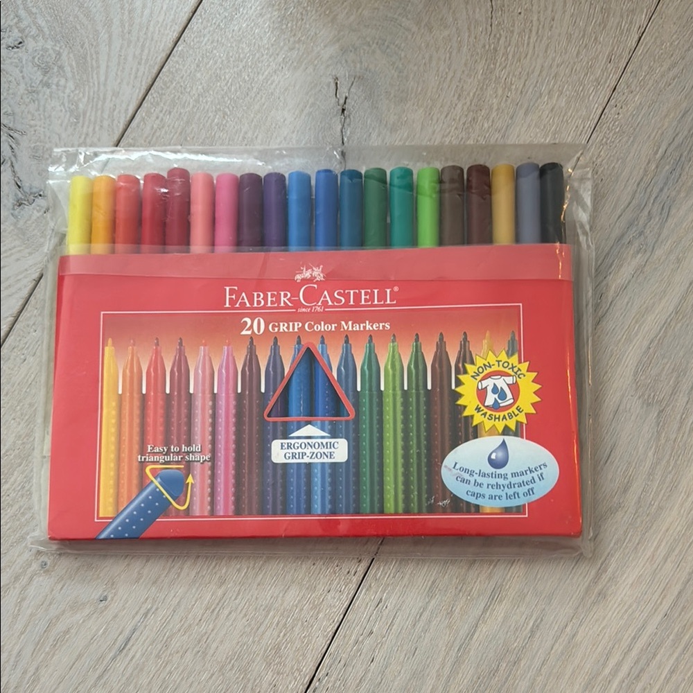 Faber-Castell 20 GRIP Color Markers Set